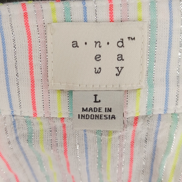 Bundle Sale - A New Day Orange/Yellow V Neck Top Size Large - Picture 5 of 5